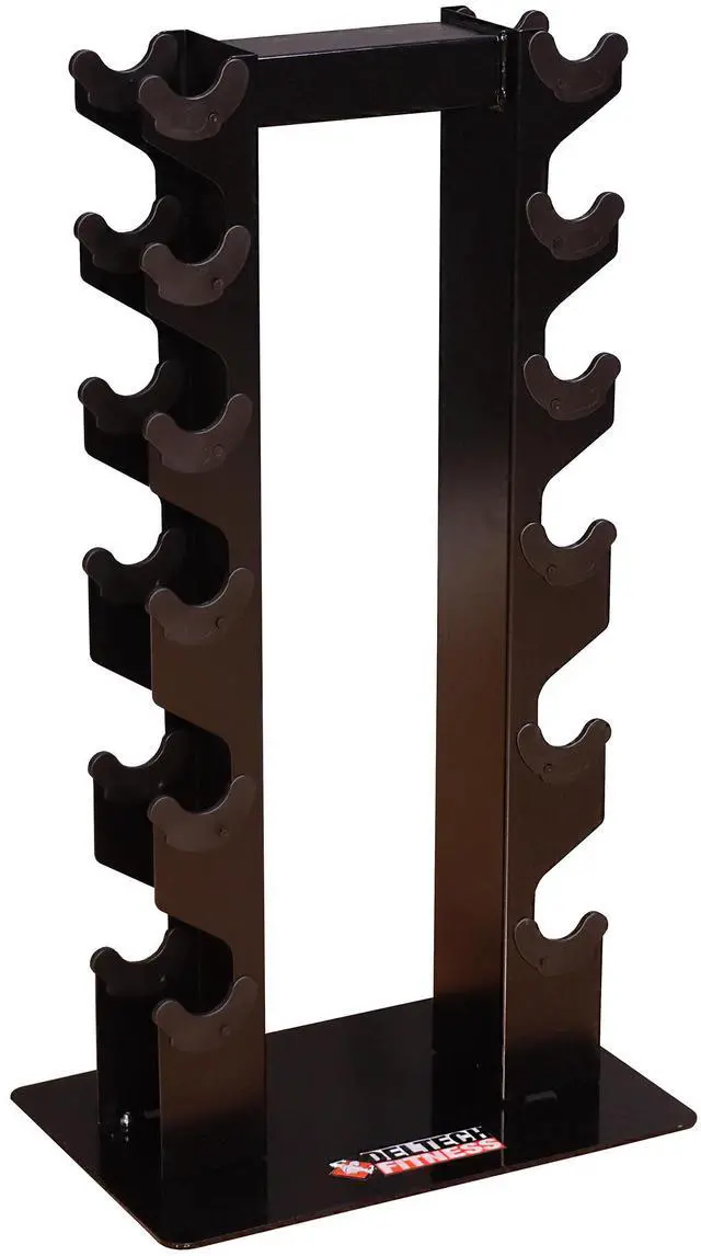 Alt view image 2 of 4 - Deltech Fitness 6 Pair Vertical Dumbbell Rack (DF5100)
