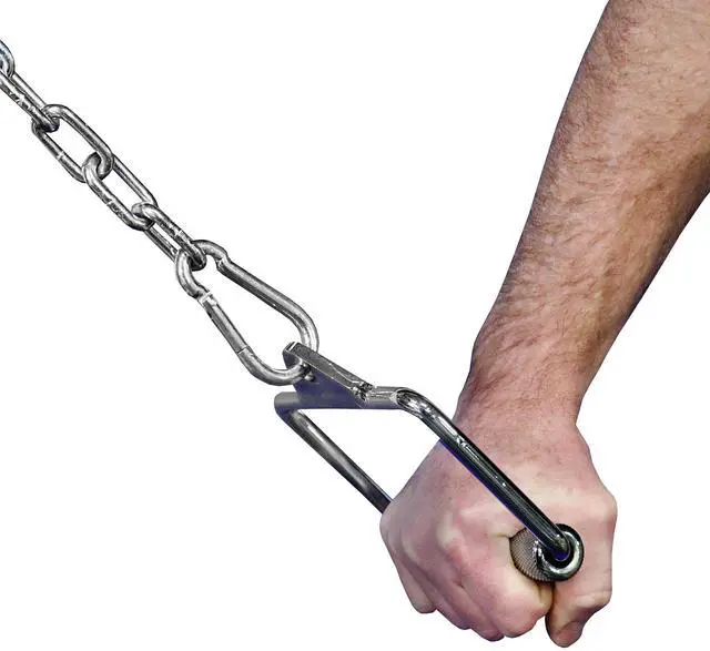 Alt view image 4 of 5 - Deltech Fitness Chrome Cable Grip Pair (MB-501P)