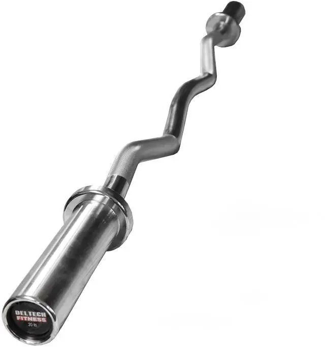Alt view image 4 of 7 - Deltech Fitness Olympic Preacher Curl Bar (OB-47)