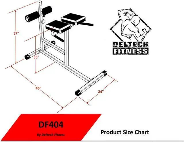 Alt view image 6 of 7 - Deltech Fitness Hyper-Extension Bench (DF404)
