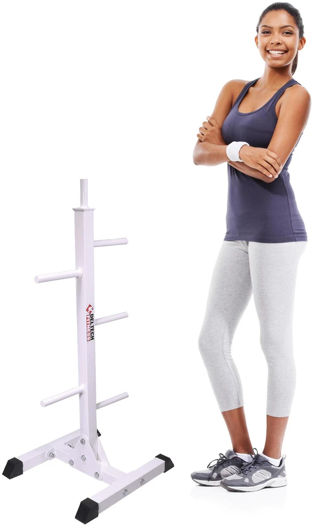 Alt view image 4 of 5 - Deltech Fitness Heavy-Duty Pro Standard Weight Tree (DF7200)