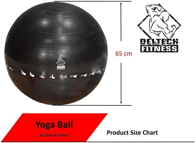 Alt view image 6 of 7 - Deltech Fitness Yoga Ball