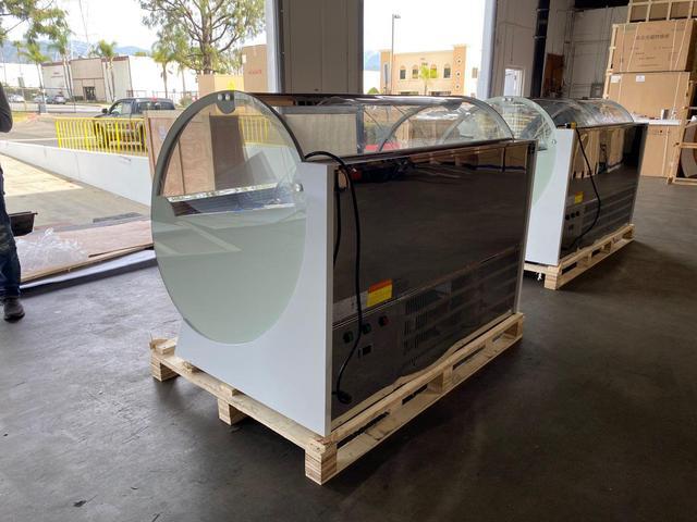 Alt view image 3 of 7 - Commercial  Gelato Freezer NEW 16 Pan 60" Inches Gelato Ice Cream Dipping Cabinet Freezer Display Cases Chest NSF ETL DC-16F