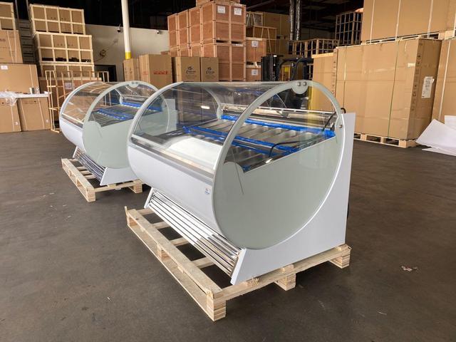 Alt view image 2 of 7 - Commercial  Gelato Freezer NEW 16 Pan 60" Inches Gelato Ice Cream Dipping Cabinet Freezer Display Cases Chest NSF ETL DC-16F
