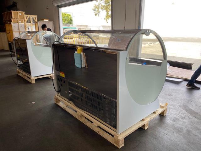 Alt view image 4 of 7 - Commercial  Gelato Freezer NEW 16 Pan 60" Inches Gelato Ice Cream Dipping Cabinet Freezer Display Cases Chest NSF ETL DC-16F