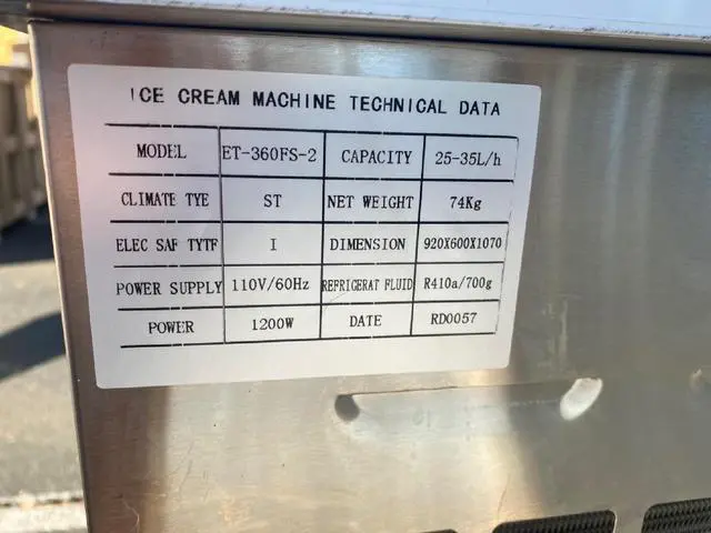Alt view image 3 of 3 - New 36" Double Pan Thai Fried Ice Cream Station ET-360FS-2