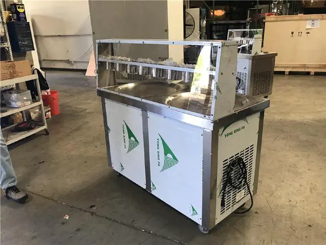 Alt view image 2 of 3 - New Two Pan Ice Cream Roll Machine FI91