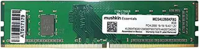 Alt view image 5 of 7 - Mushkin 8GB (1X8) Essentials DDR4 2666MHz PC4-21300 DIMM Desktop Memory Model MES4U266KF8G
