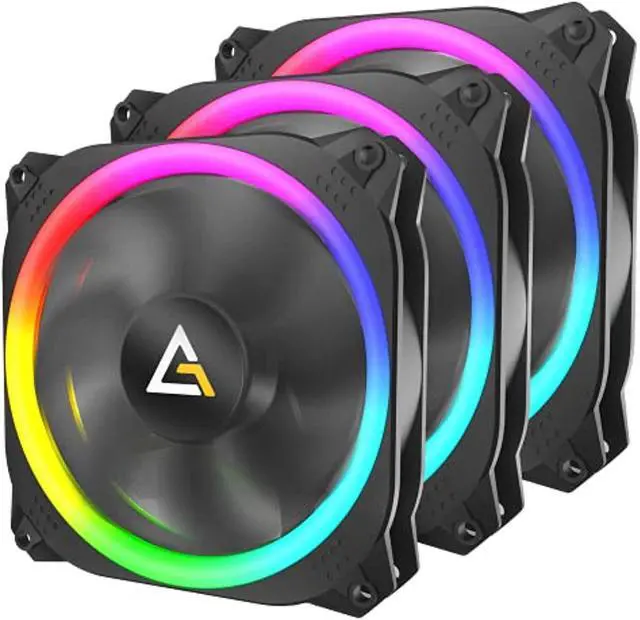 Alt view image 5 of 12 - antec spark 120mm rgb led case fan radiator,3 packs