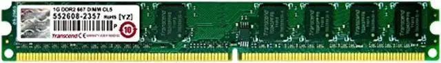 Alt view image 12 of 12 - Transcend JM667QLU-1G JetRAM 1GB DDR2 SDRAM Memory Module