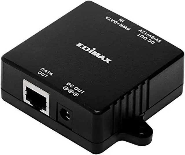 Alt view image 3 of 5 - Edimax Accessory GP-101ST Gigabit PoE+ Splitter 802.3at 5V / 9V / 12V DC Output Power