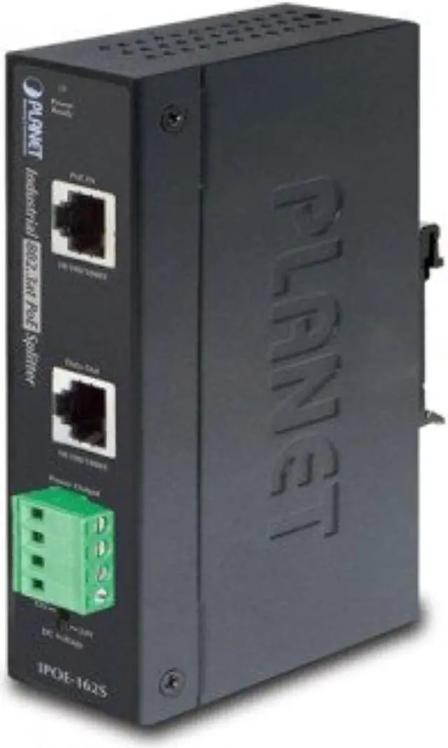 Alt view image 3 of 4 - Planet IPOE-162S Industrial IEEE 802.3at Gigabit High Power Over Ethernet Splitter