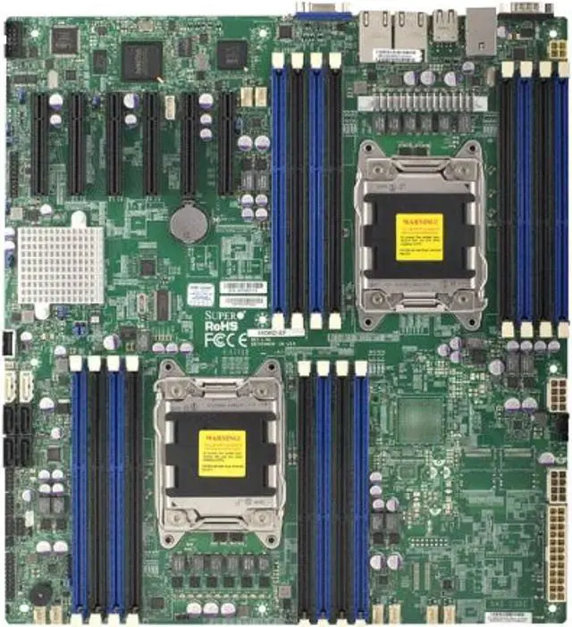Alt view image 7 of 9 - SUPERMICRO X9DRD-EF-B X9DRD-EF-B Dual LGA2011 Intel C602J DDR3 SATA3 V and 2GbE EATX Server Motherboard