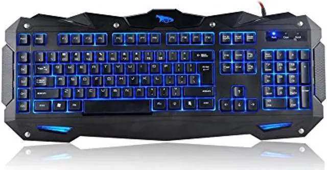 Alt view image 18 of 20 - IMICRO IM-KBCOBV8 iMicro Cobra IM-KBCOBV8 110-Key Wired USB LED Backlit Gaming Keyboard (Black)