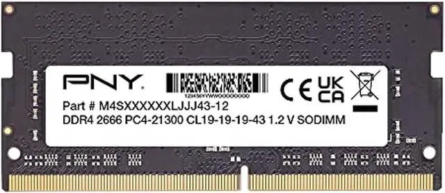 Alt view image 12 of 13 - PNY Performance 16GB DDR4 2666 (PC4-21300) CL19 Notebook Memory Module - MN16GSD42666