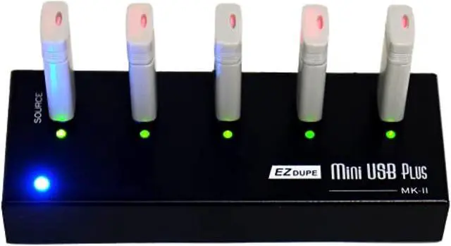 Alt view image 8 of 8 - [New Update Version] EZ DUPE 1 to 4 MiniUSB Plus MK II Duplicator - 2GB/Min - Standalone Portable USB Flash Drive Copier (DM-FU0-5V04B-V2)