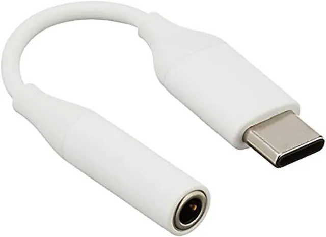 Alt view image 10 of 13 - Samsung USB Type C-to-3.5mm Headphone Jack Adapter - White