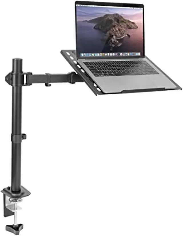 Alt view image 8 of 8 - Mount-It! Full Motion Laptop Desk Mount with Cooling Tray | 17" Max Screen Size