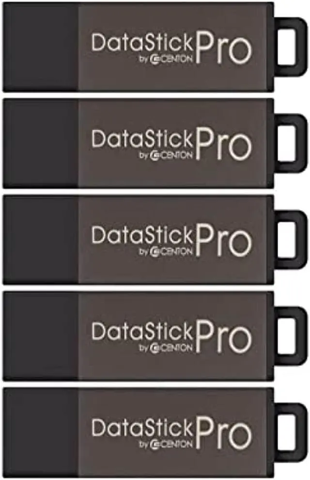 Alt view image 5 of 7 - Centon S1-U2P5-4-5B Mp Valuepack Usb 2.0 Datastick Pro Grey, 4Gb, 5Pack