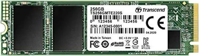 Alt view image 16 of 17 - Transcend 220S 256GB NVMe PCIe 3.0 x4 Double-sided M.2 2280 Internal Solid State Disk TS256GMTE220S