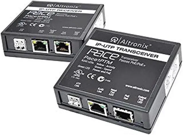 Alt view image 3 of 4 - Altronix - PACE1PRMT - Long Range Ethernet over UTP/CAT5e Receiver/Transceiver adapter kit. Transmits IP video/data over