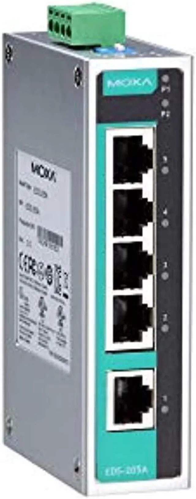 Main image of moxa eds-205a - 5 port unmanaged ethernet switch