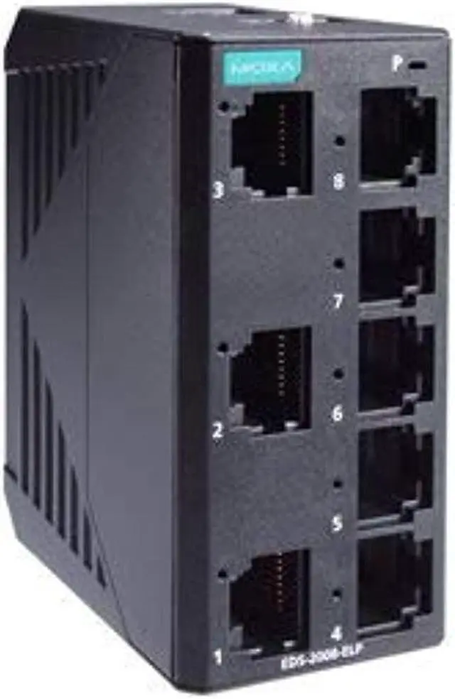 Main image of EDS-2008-ELP - 8-Port Entry-level Unmanaged Switch, 8 Fast TP ports, -10 to 60 degree C