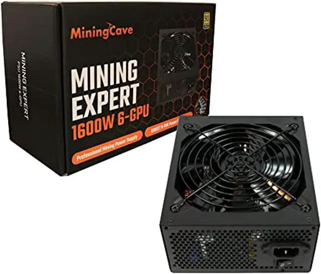 Alt view image 8 of 8 - 1600W Mining Power Supply Direct 6 PIN to Riser for 6 GPU