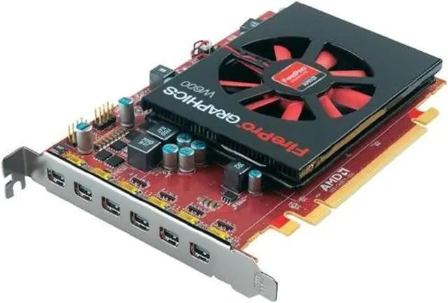 Alt view image 4 of 4 - ATI AMD FirePro W600 2GB GDDR5 6Mini DisplayPort PCI-Express Video Card 100-505746