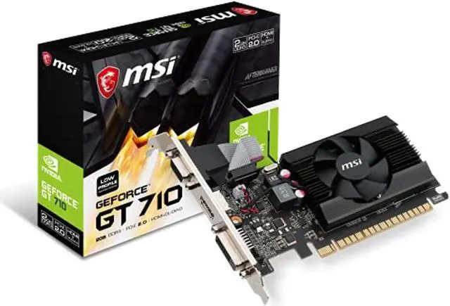 Alt view image 10 of 10 - MSI Computer VGA Graphic Card GT 710 2GD3 LP