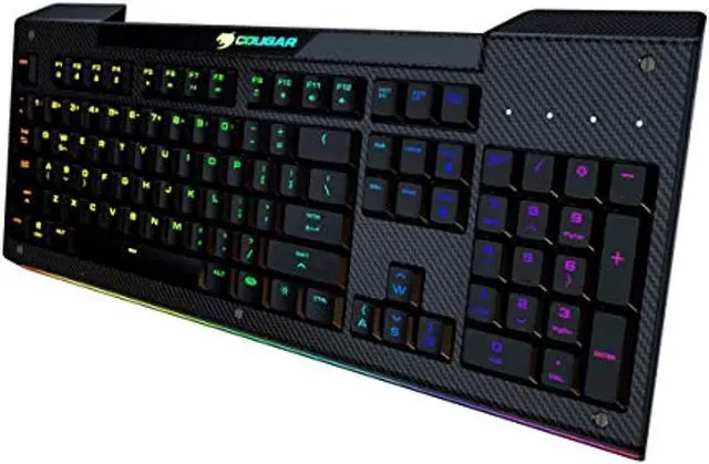 Alt view image 14 of 14 - Cougar Aurora S Gaming Keyboard with Carbonlike Design and Multicolor Lighting