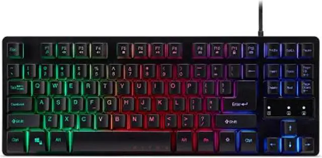 Main image of acer nitro tkl gaming keyboard - 3 zone backlit led color keys | 4 level brightness | 3 preset modes