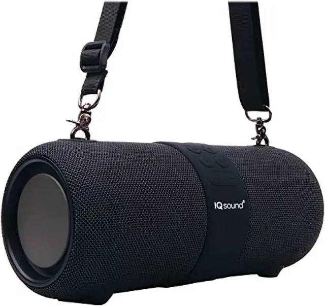 Main image of supersonic iq-2323bt iq-2323bt dual 3-inch 14-watt portable true wireless stereo bluetooth rechargeable speaker with fm radio, microphone, and rgb lights