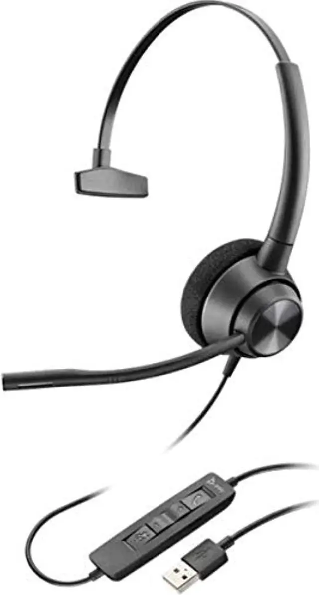 Alt view image 3 of 3 - Plantronics EncorePro 310 USB-A Headset, 214568-01