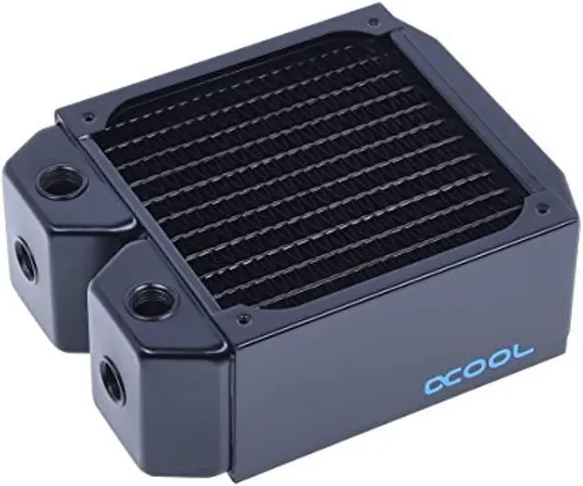 Alt view image 16 of 17 - Alphacool NexXxos UT60 Full Copper Radiator 120, 120mm x 1, Single Fan, Black