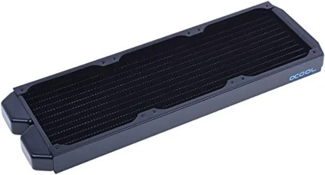 Alt view image 8 of 10 - Alphacool NexXxos ST30 Full Copper Radiator 360, 120mm x 3, Triple Fan, Black