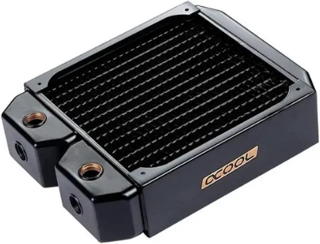 Alt view image 7 of 9 - Alphacool NexXxos XT45 Full Copper Radiator 140, 140mm x 1, Single Fan, Black