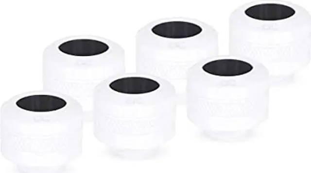 Main image of alphacool 17483 eiszapfen pro 13mm hardtube fitting g1/4 - white sixpack