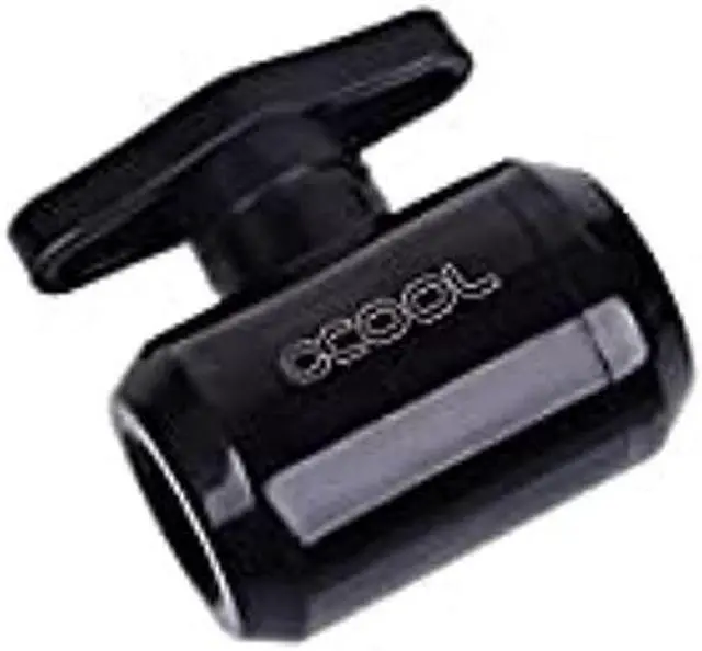 Alt view image 6 of 6 - Alphacool G1/4" Eiszapfen Series 2-way Ball Valve, Deep Black