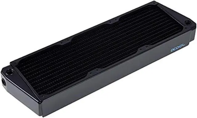 Alt view image 5 of 5 - Alphacool NexXxos XT45 Full Copper X-Flow Radiator 360, 120mm x 3, Triple Fan, Black