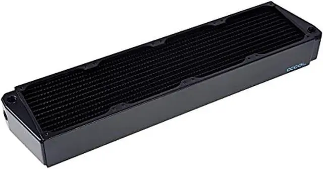 Alt view image 10 of 10 - Alphacool NexXxos UT60 Full Copper X-Flow Radiator 480, 120mm x 4, Quad Fan, Black