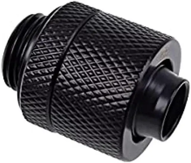 Alt view image 5 of 8 - Alphacool Eiszapfen G1/4" to 10mm ID, 13mm OD Compression Fitting for Soft Tubing, Deep Black