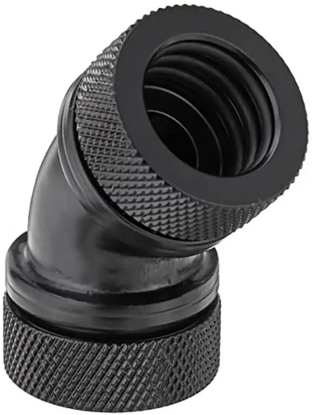 Alt view image 4 of 4 - TT CLW098-CA00BL-A PETG TUBE 45 DEGREE DUAL COMPRESSION 16MM OD-BLACK/DIY LCS