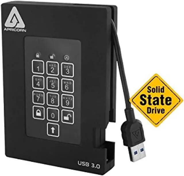 Alt view image 11 of 17 - Apricorn Aegis Padlock A25-3PL256-S256F 256 GB External Solid State Drive