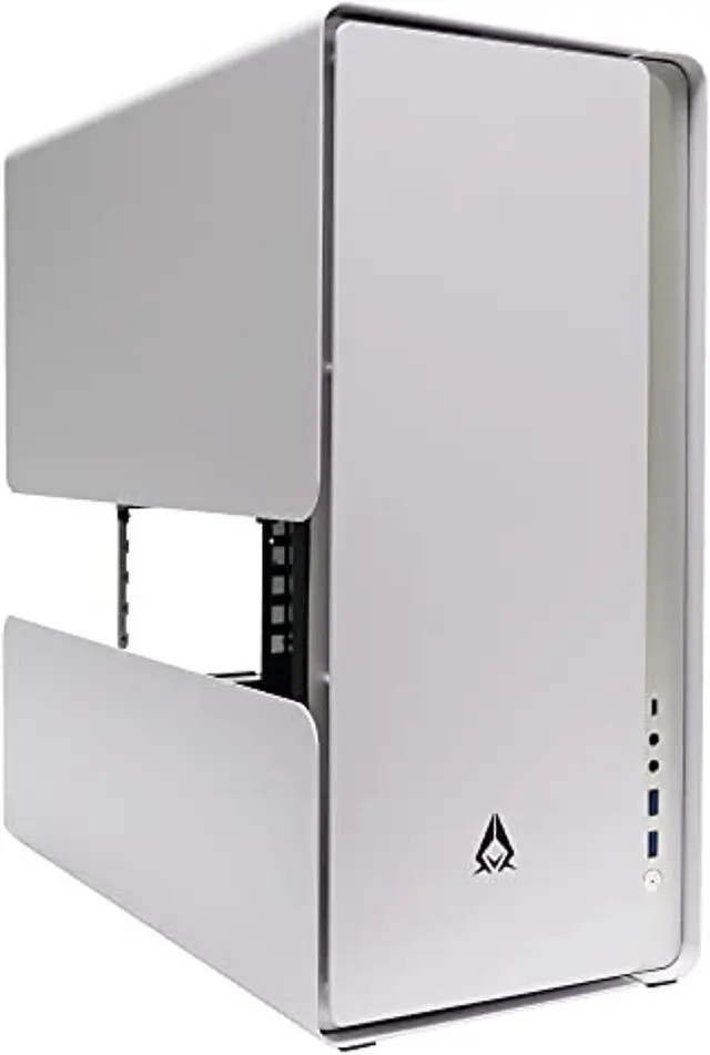 Alt view image 8 of 7 - AZZA 808W-M / Gaming / CNC ATX Case  /  White / Aluminum / Steel / additional mesh airflow panel / 1 x 120 mm ARGB fan included / Type-C Port