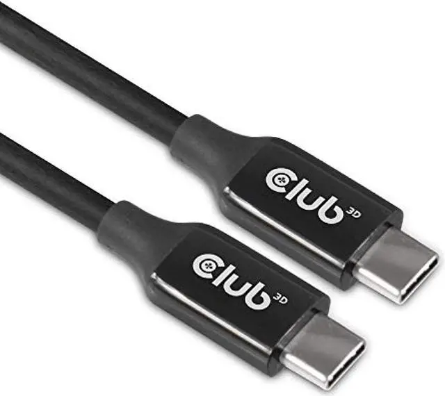 Alt view image 2 of 14 - Club3D USB-C 3.2 Gen2 to USB-C Active Bi-directional Cable 8K60Hz Male/Male 5m/16.4ft Black Adapters