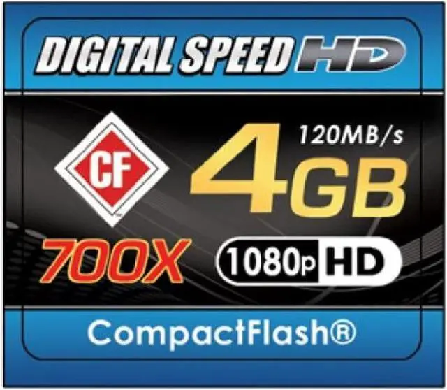 Alt view image 3 of 3 - Digital Speed 4GB 700X Professional High Speed 120MB/s Error Free (CF) Memory Card Class 10