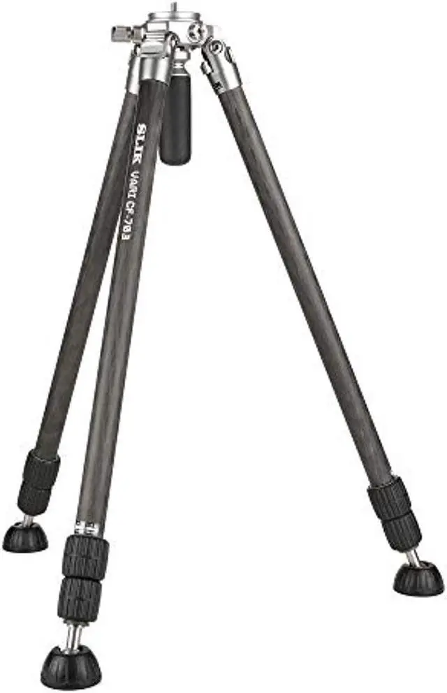 Alt view image 6 of 8 - Slik VARI CF-703 3-Section CF Tripod Professional Kit, 17.6 lbs Capacity #615928