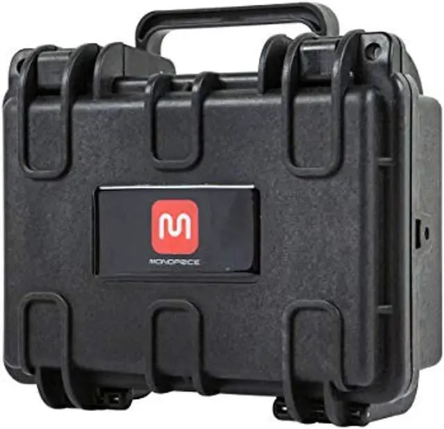 Alt view image 7 of 7 - Monoprice Weatherproof Hard Case - 8in x 7in x 4in With Customizable Foam, IP67, Shockproof, Customizable Name Plate