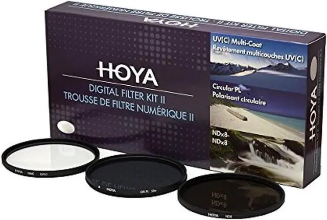 Alt view image 16 of 17 - Hoya 72mm II (HMC UV / Circular Polarizer / ND8) 3 Digital Filter Set with Pouch